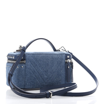 MCM Denim Rockstar Vanity Case Blue 3 of 9