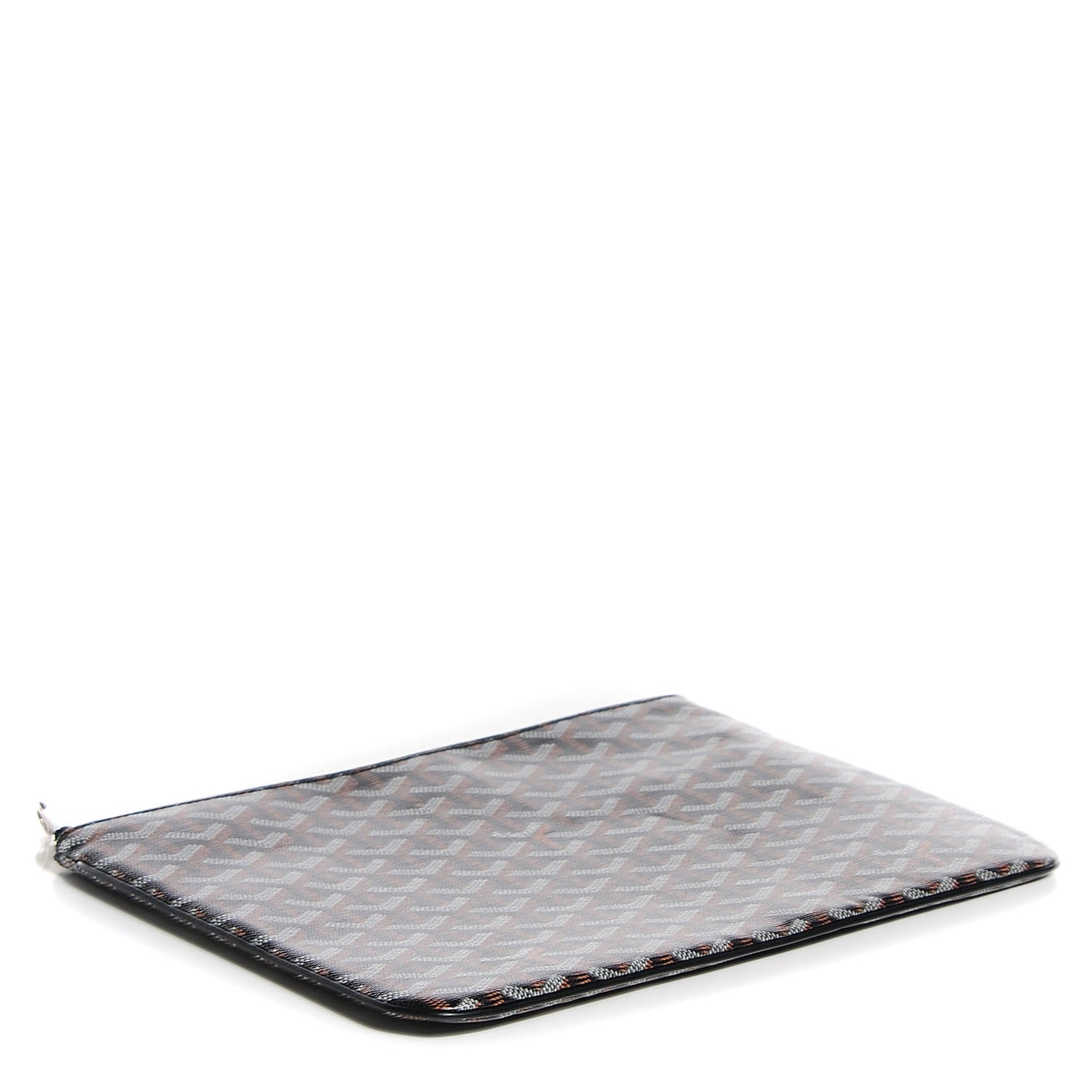 Goyard Goyardine Senat Pochette MM Black Gold 4 of 9