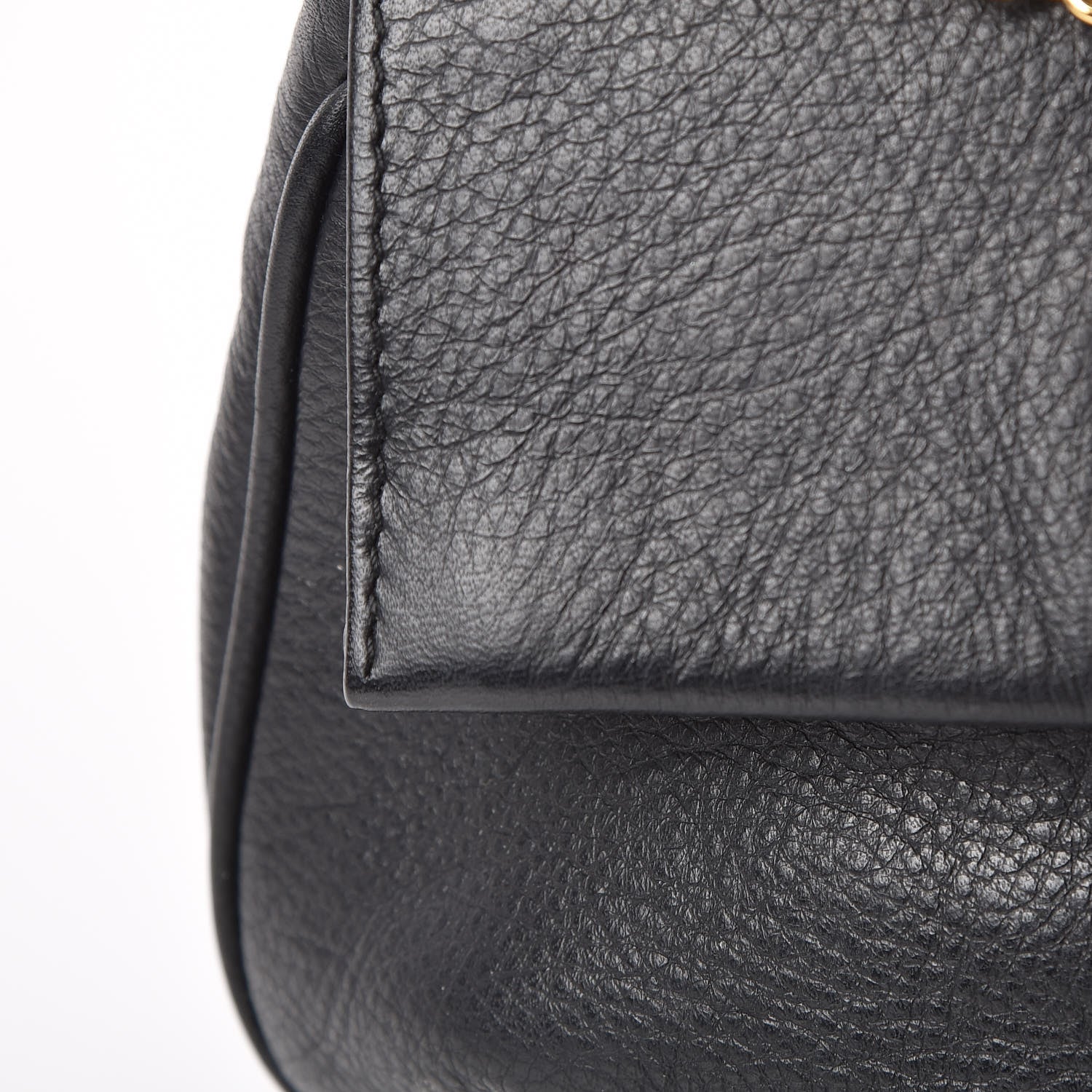Fendi Vitello Flamingo Fendista Pouchette Crossbody Black 7 of 8