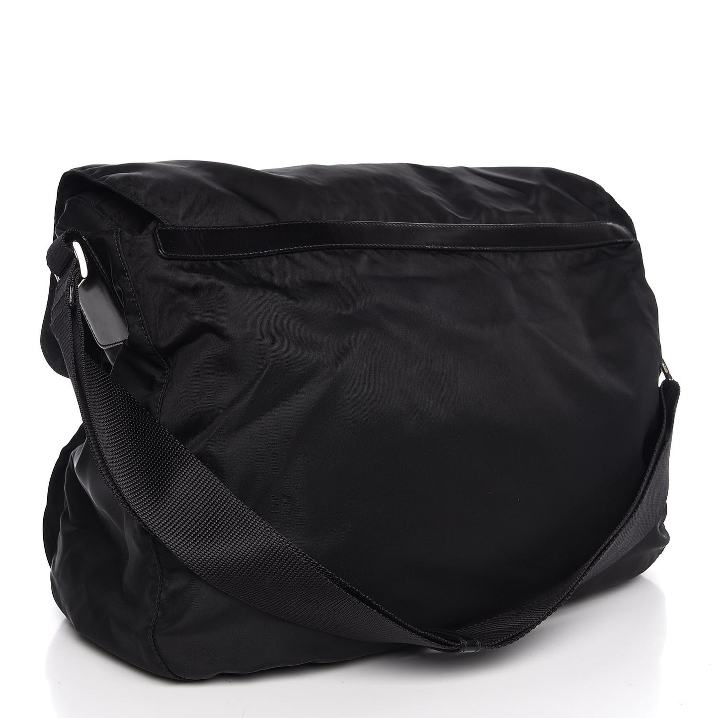 Nylon Vela Sport Messenger Bag Black