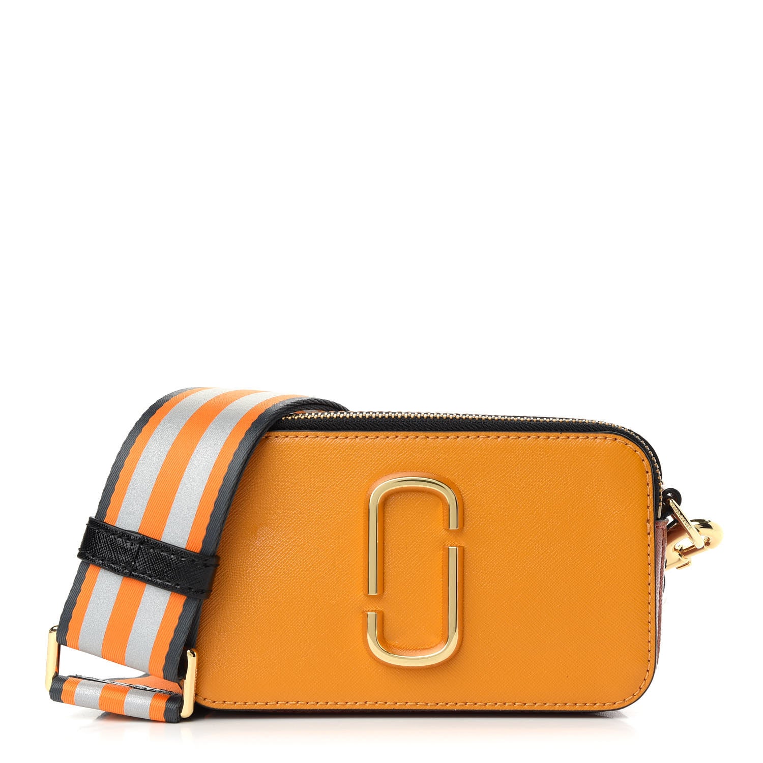Marc Jacobs Saffiano Small Snapshot Camera Bag Yellow Multi 1 of 11