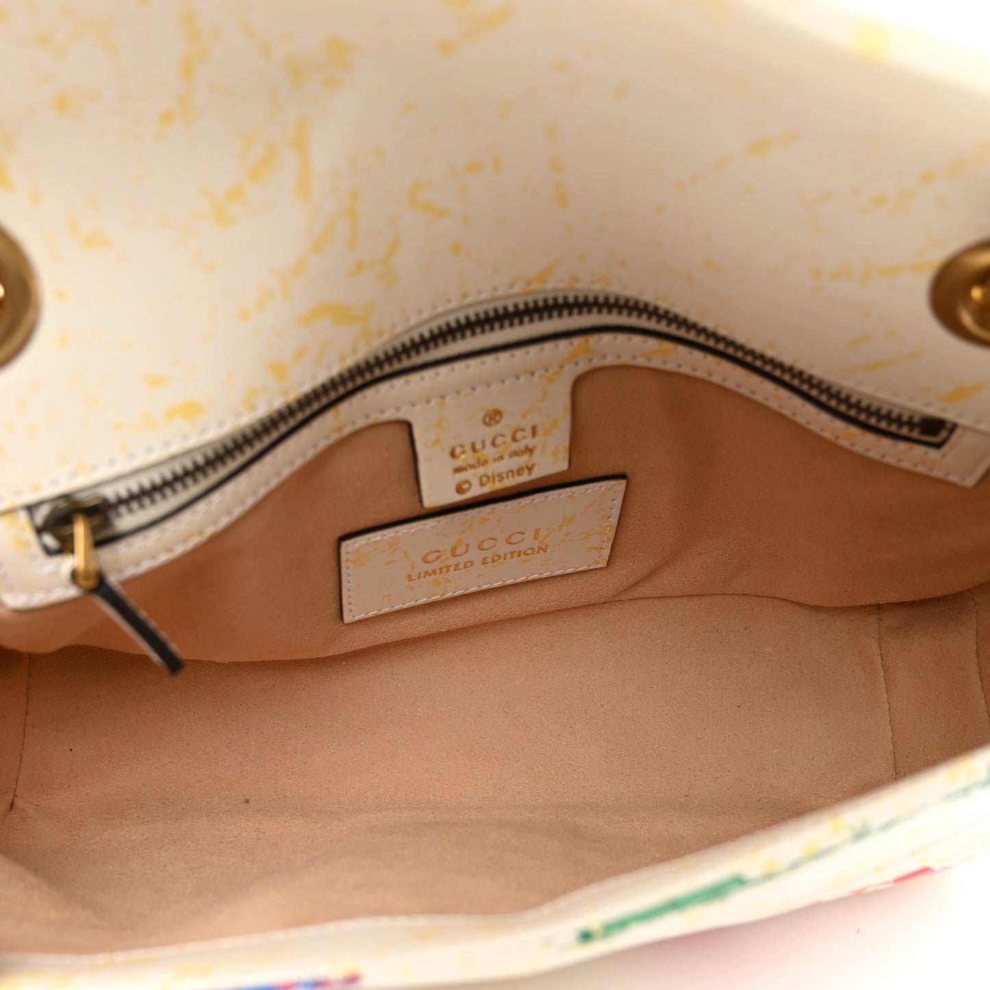 X DISNEY Calfskin Matelasse Mickey Minnie Mouse Small GG Marmont Shoulder Bag Multicolor