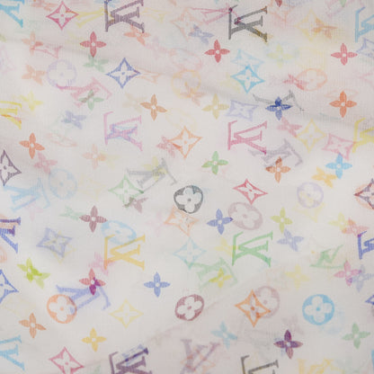 Louis Vuitton Silk Multicolor Stole White 5 of 7