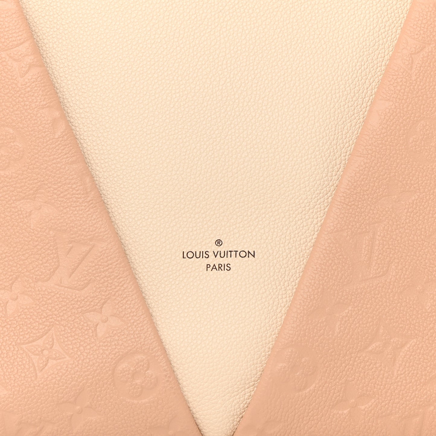 Empreinte V Tote MM Beige Rose Creme