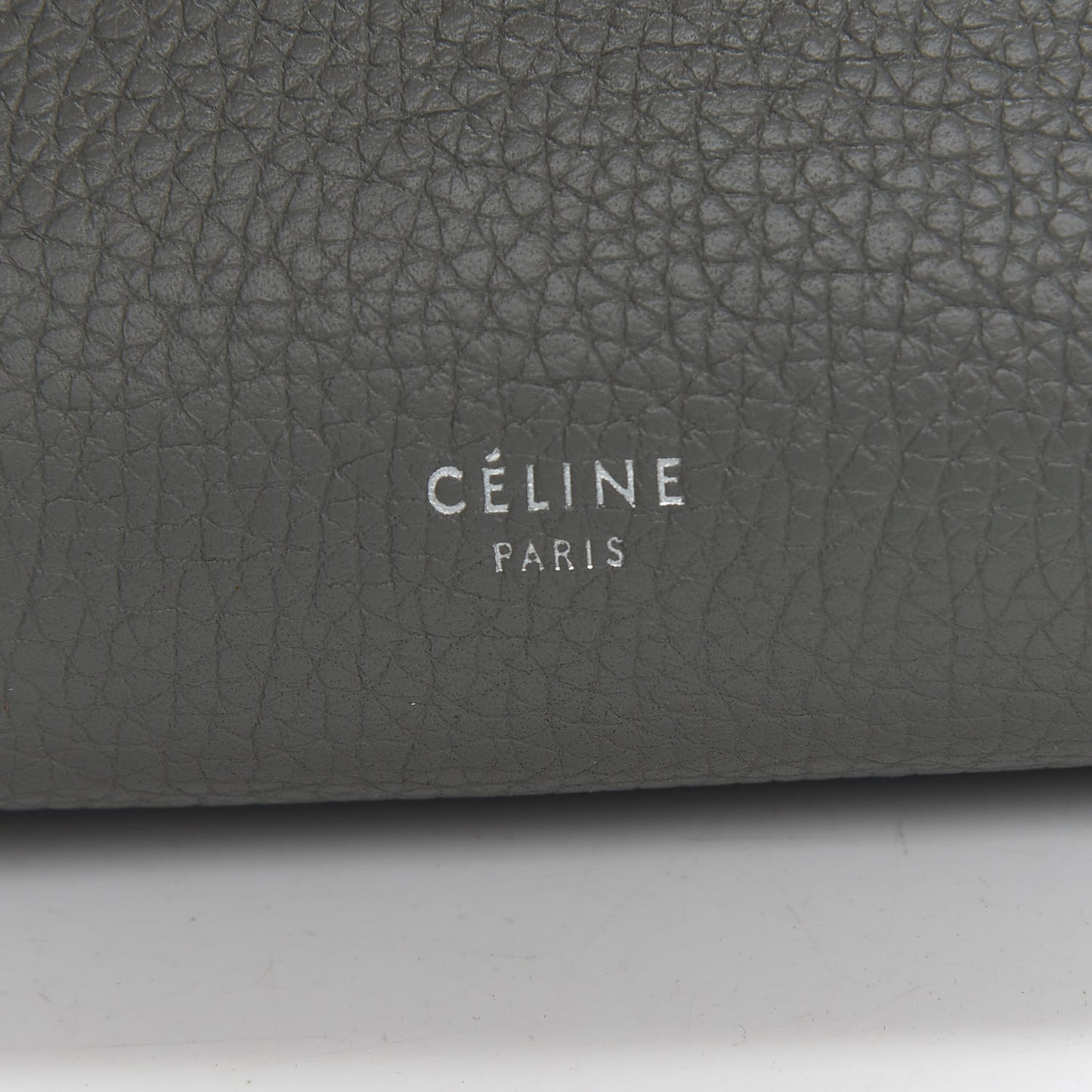 Supple Grained Calfskin Small Big Bag Grey