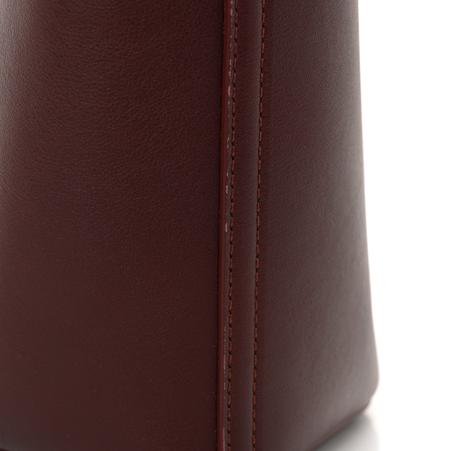 Loewe Calfskin Mini Pebble Bucket Bag Dark Burgundy 11 of 11