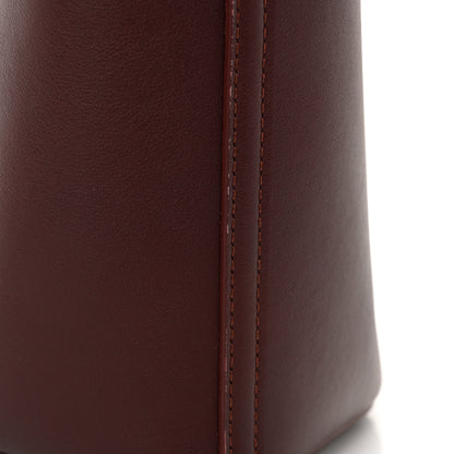 Loewe Calfskin Mini Pebble Bucket Bag Dark Burgundy 11 of 11