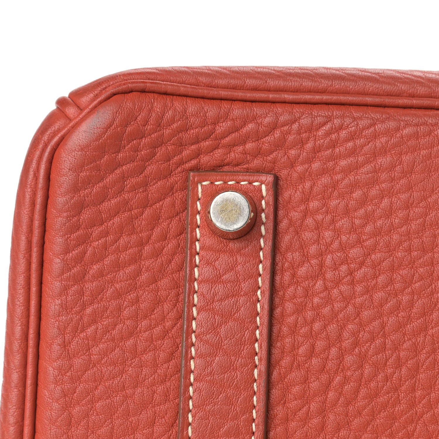 Hermes Taurillon Clemence Birkin 35 Sanguine 16 of 19