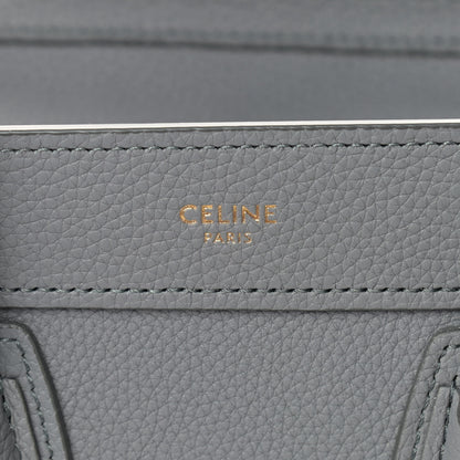 Celine Baby Drummed Calfskin Nano Luggage Kohl 6 of 10