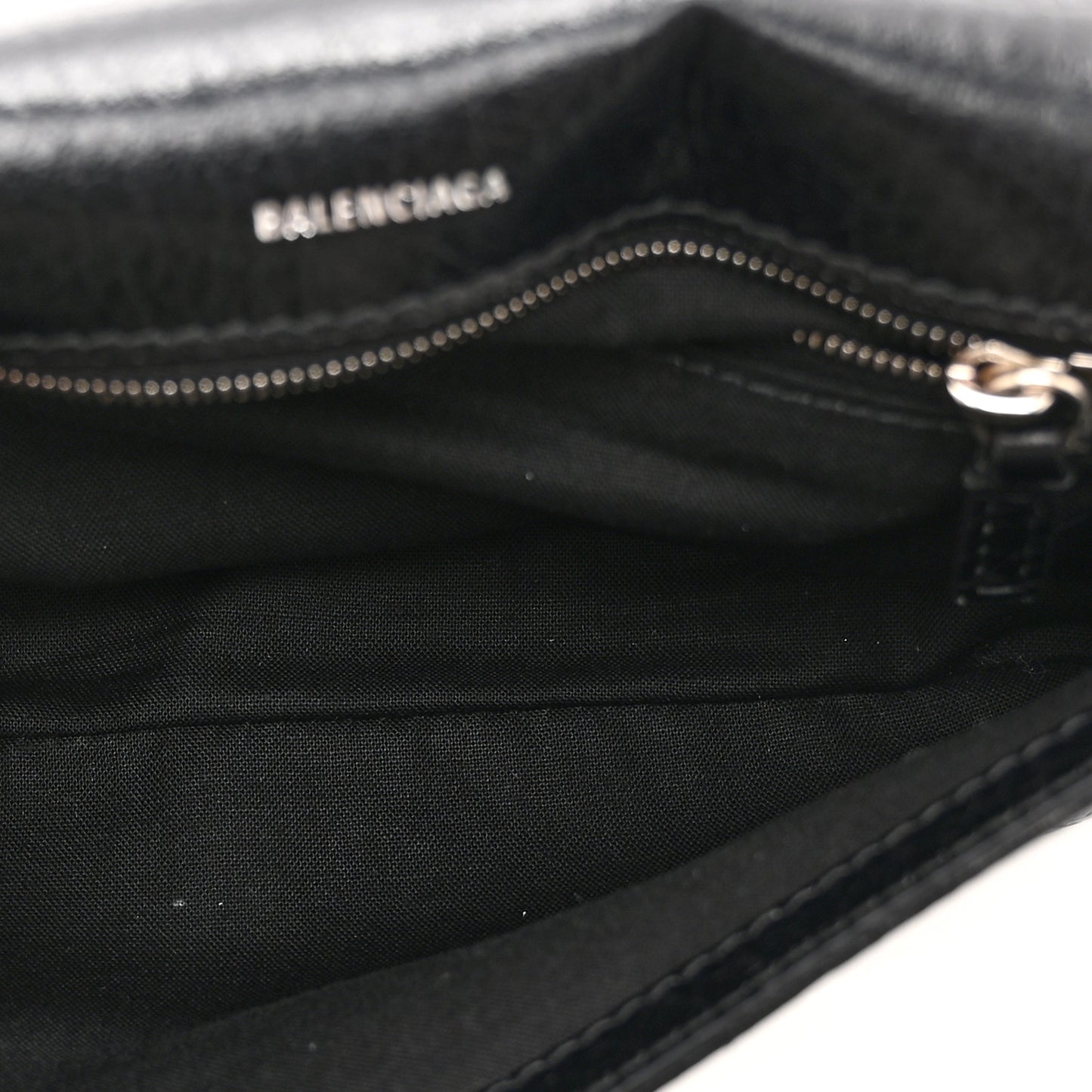 Agneau Arena Silver XS Le Cagole Flap Bag Black