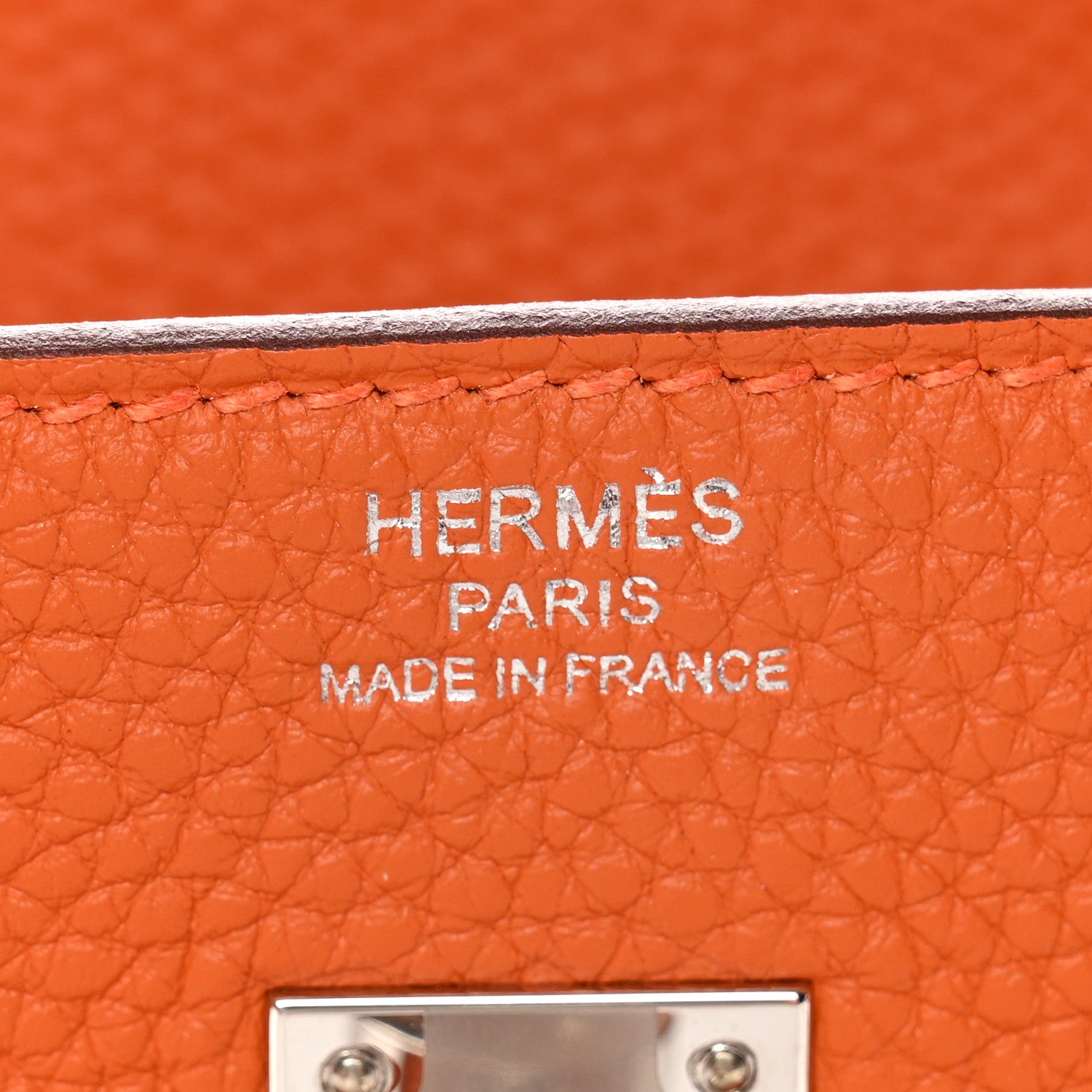 Hermes Togo Birkin 25 Orange 6 of 11