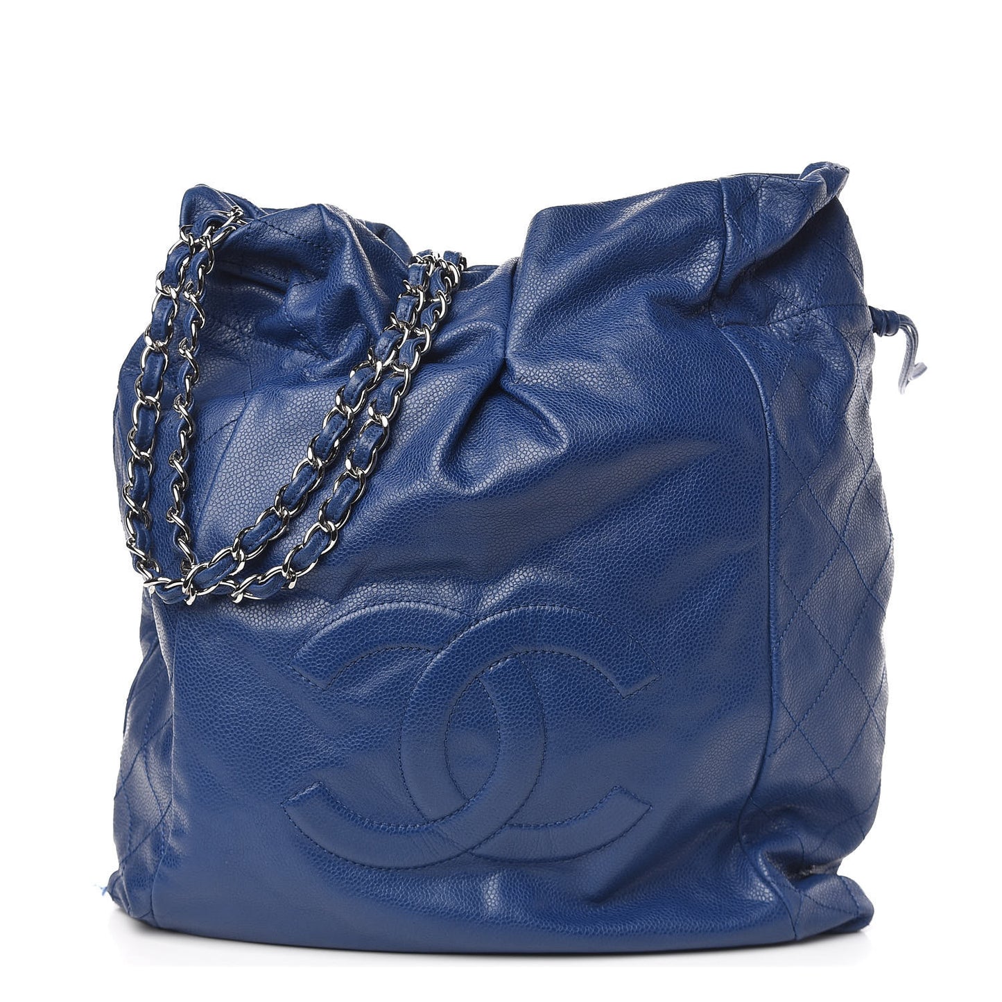 Caviar 31 Drawstring Tote Dark Blue