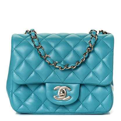 Chanel Lambskin Quilted Mini Square Flap Green 1 of 11