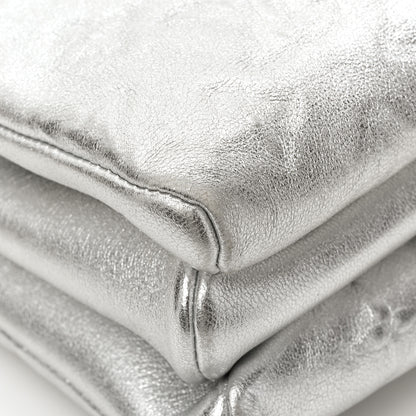 Louis Vuitton Metallic Lambskin Embossed Monogram Coussin BB Silver 11 of 12