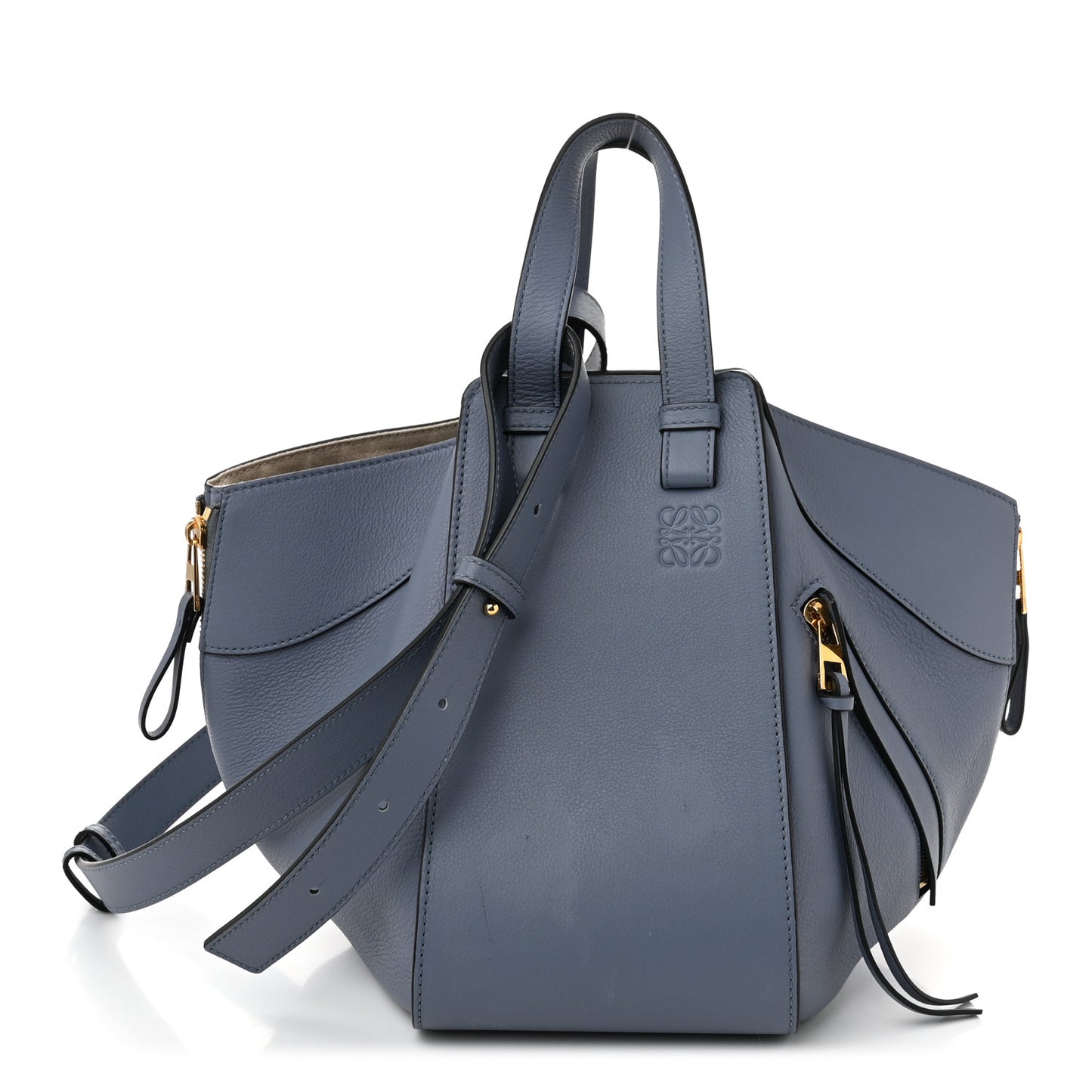 Calfskin Small Hammock Shoulder Bag Atlantic