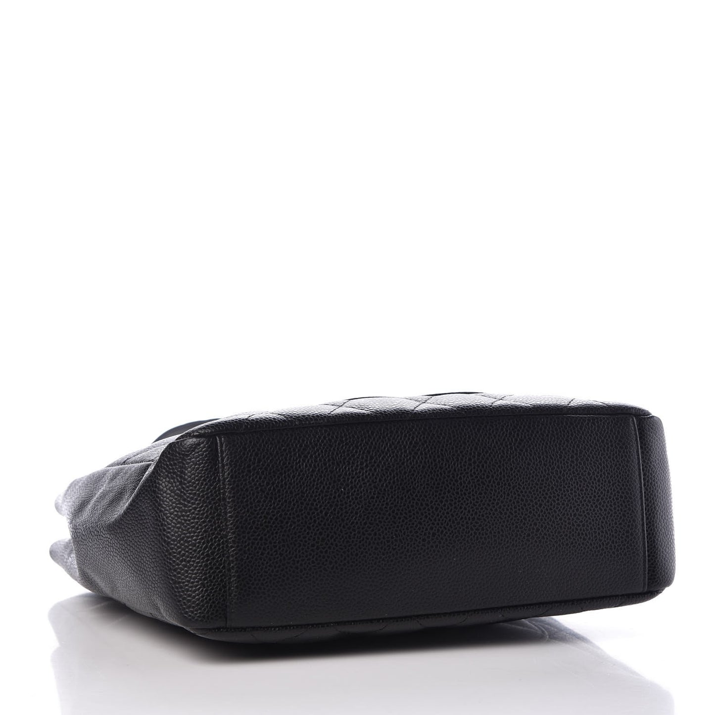 Caviar Quilted Petit Shopping Tote PST Black