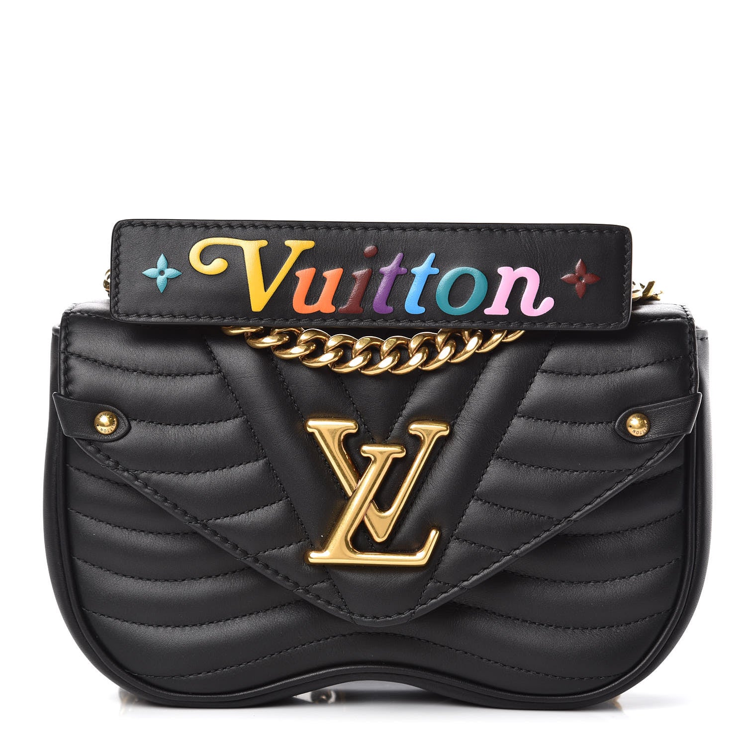 Louis Vuitton Calfskin New Wave Chain PM Black 1 of 11