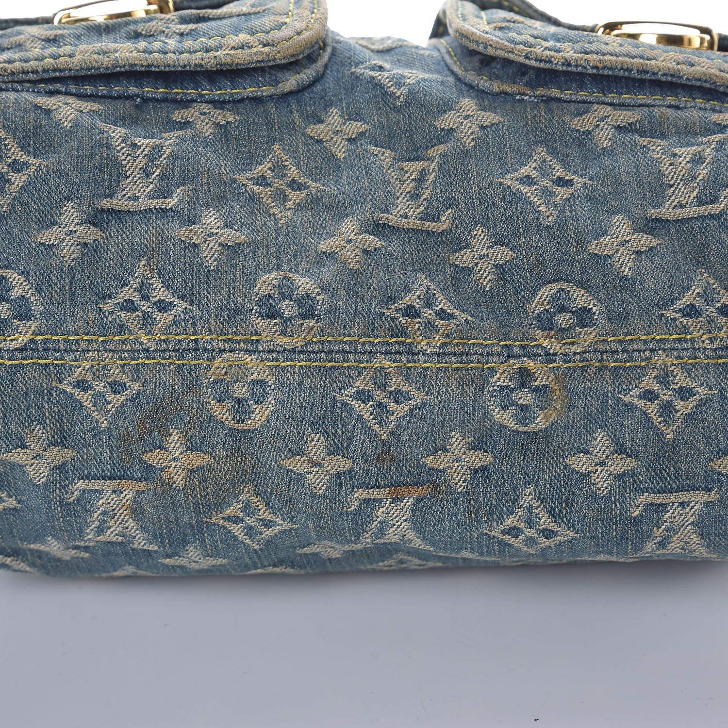 Louis Vuitton Monogram Denim Baggy PM Blue 18 of 22