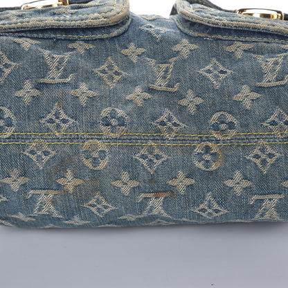Louis Vuitton Monogram Denim Baggy PM Blue 18 of 22