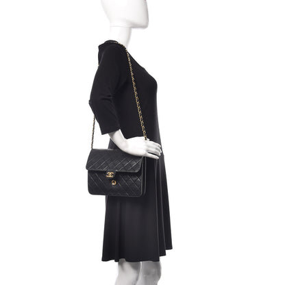 Chanel Lambskin Quilted Small Single Flap Black 2 of 10