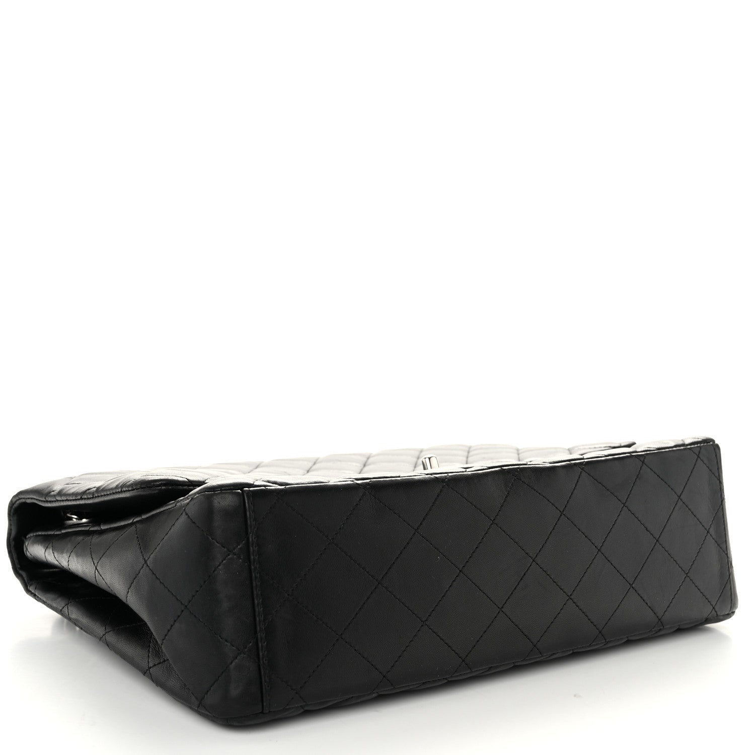 Chanel Lambskin Quilted Maxi Single Flap Black 4 of 14