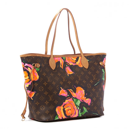 Louis Vuitton Monogram Roses Neverfull MM 2 of 10