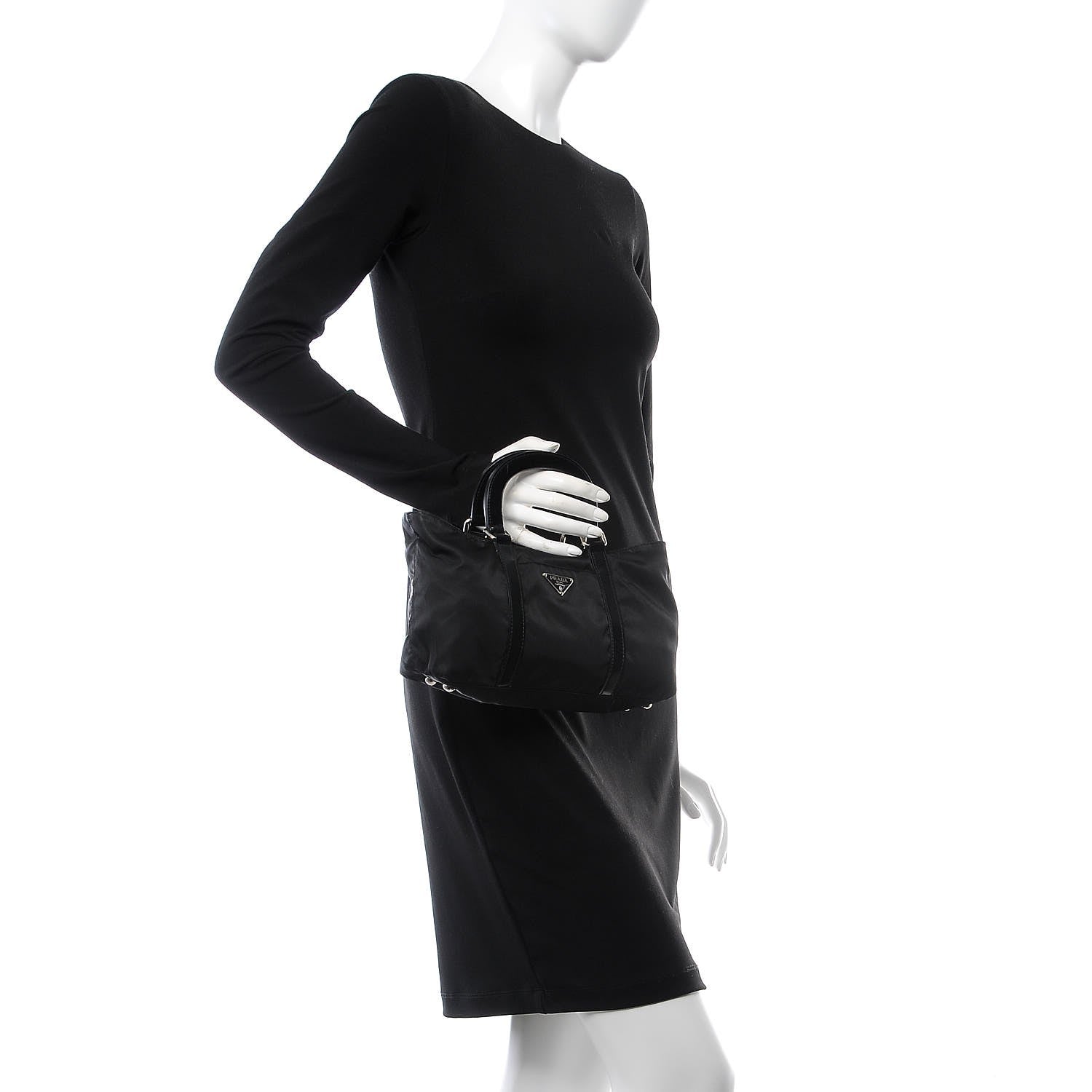 Prada Tessuto Nylon Shoulder Bag Nero Black 3 of 7