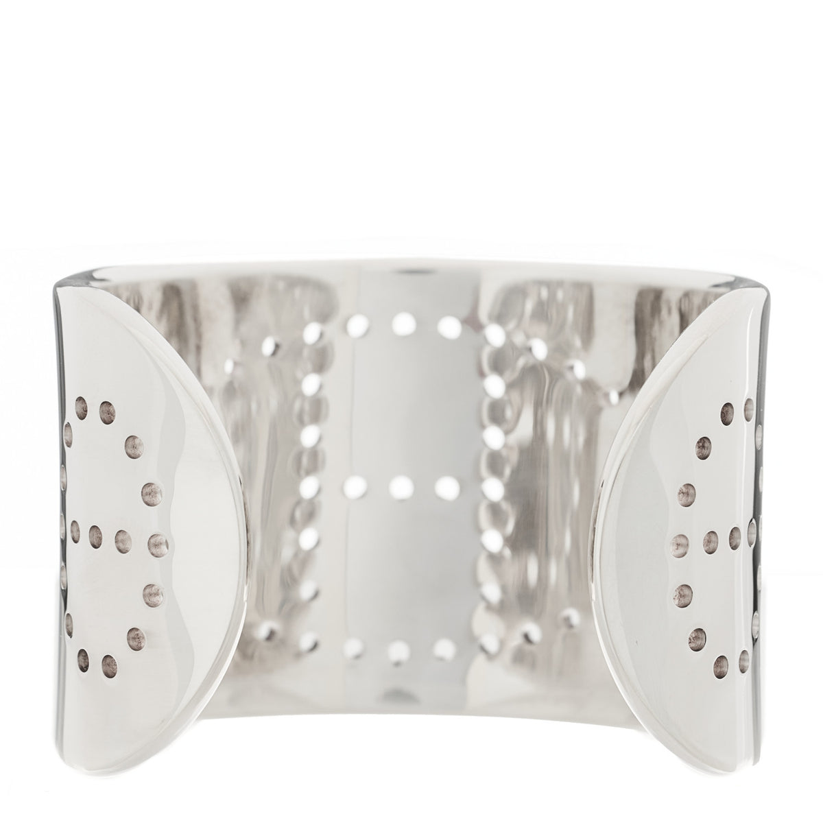 Hermes Sterling Silver Evelyne Sunset Cuff Bracelet 2 of 3