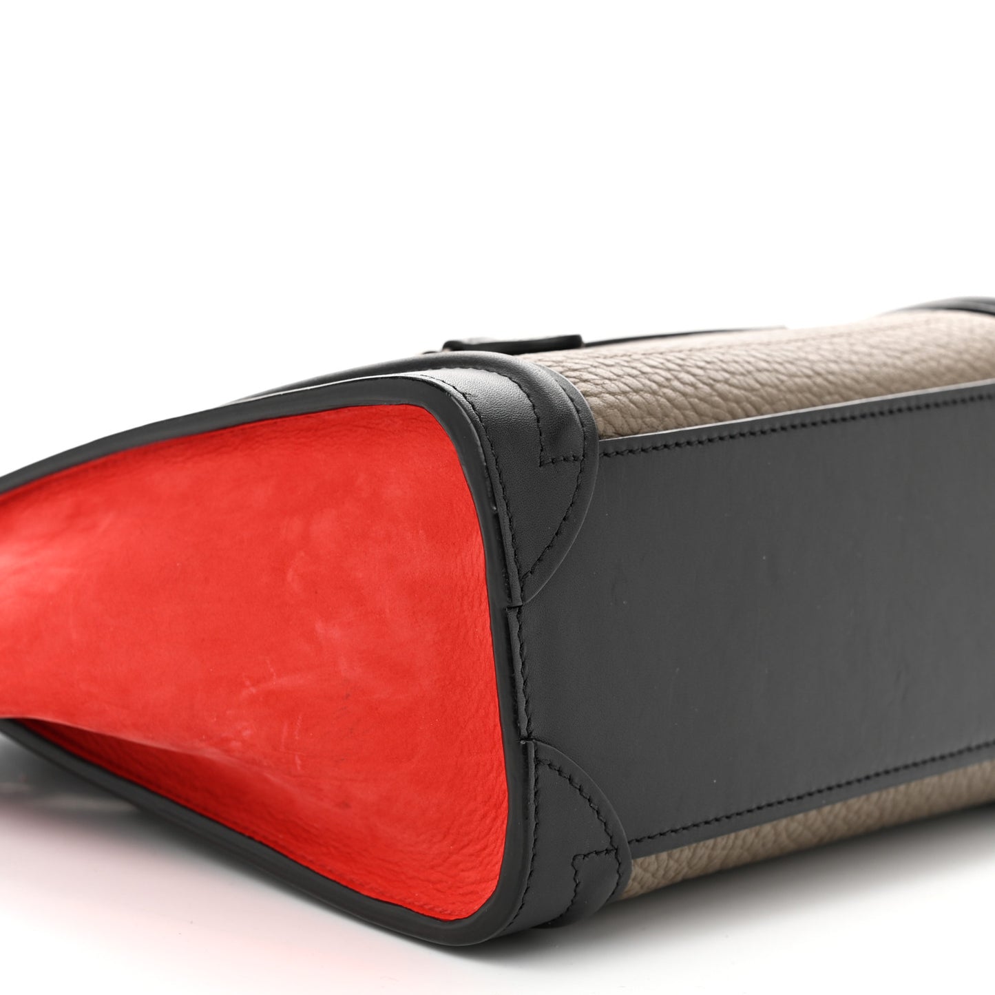 Bullhide Calfskin Nubuck Nano Tri-Color Luggage Souris