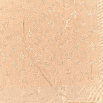 Louis Vuitton Silk Wool Monogram Shawl Dune 2 of 3
