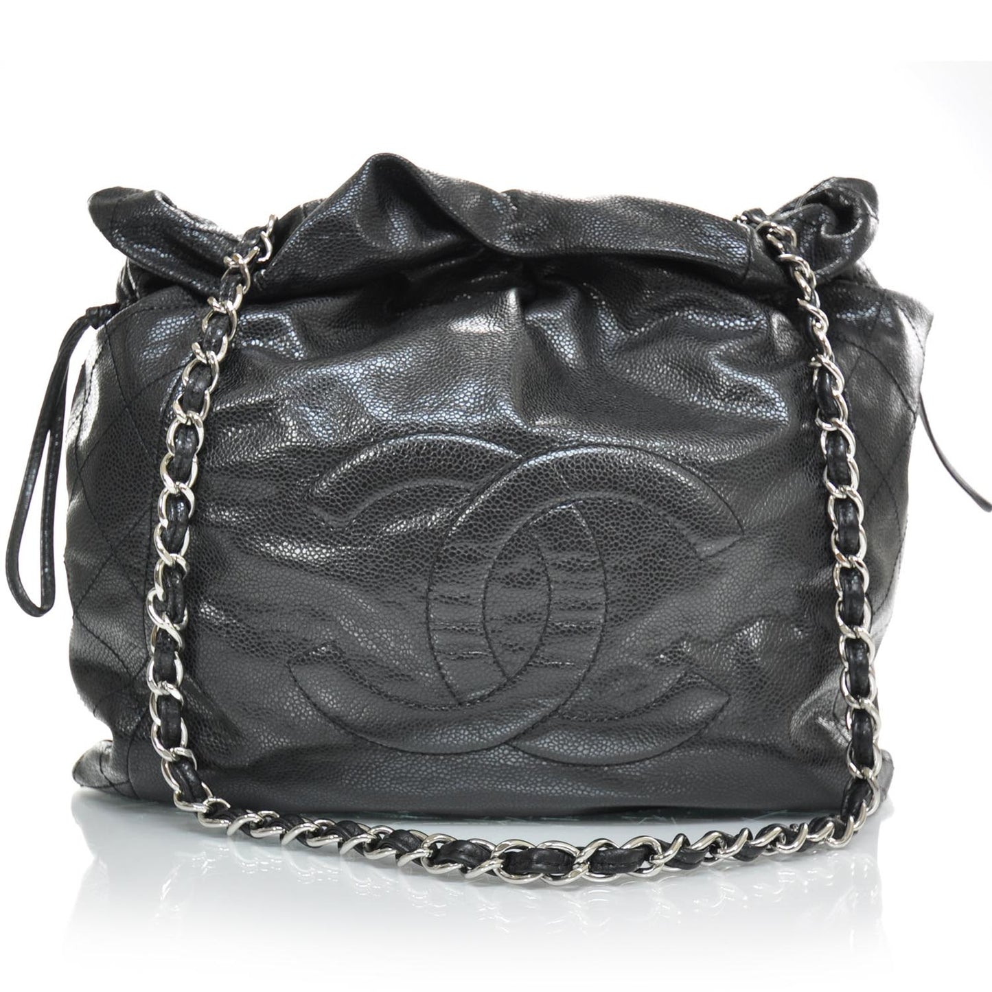 Caviar 31 Drawstring Tote Black