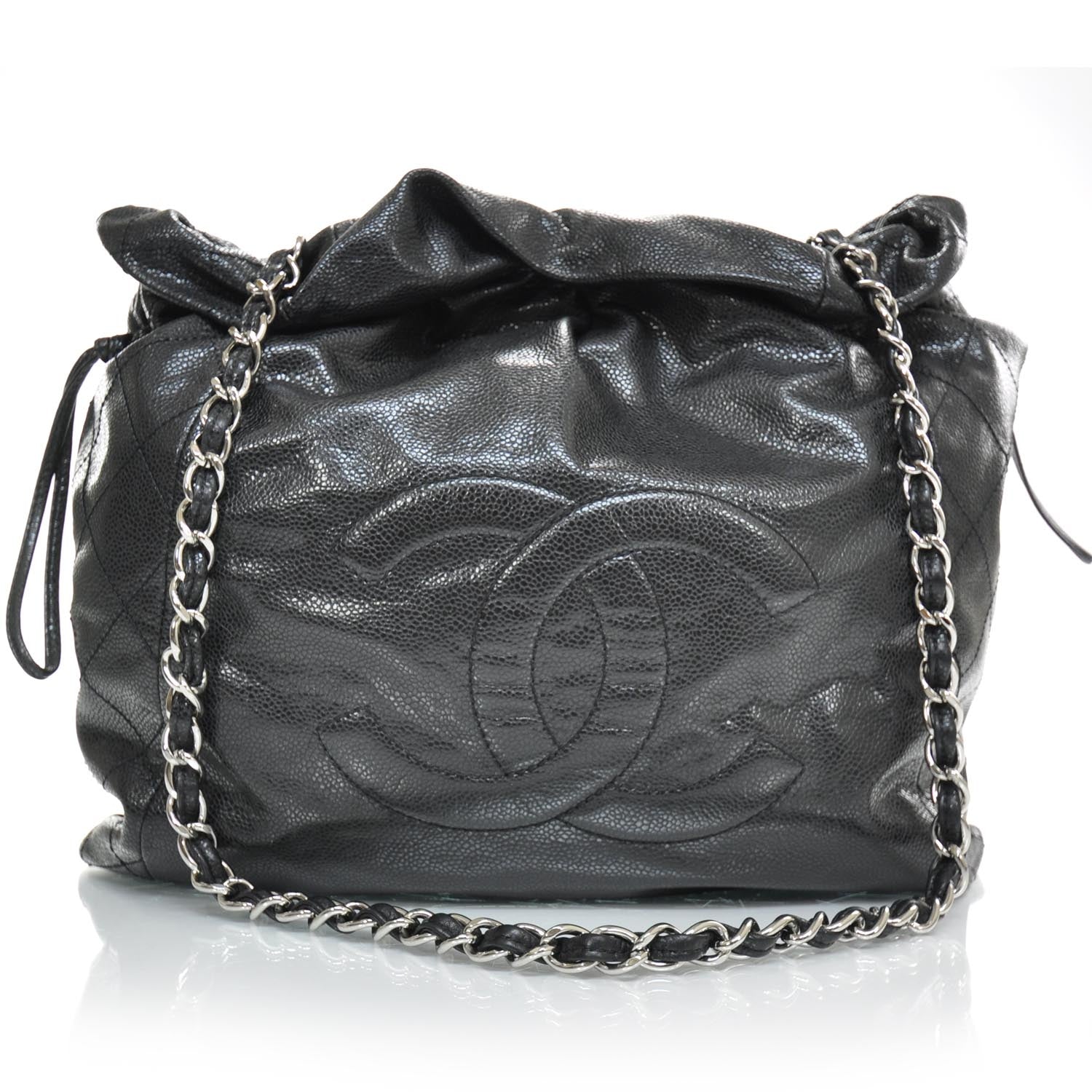 Chanel Caviar 31 Drawstring Tote Black 1 of 9