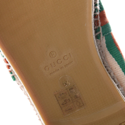 Gucci Sierra Fabric Web Mens Espadrilles 6.5 Beige 6 of 11