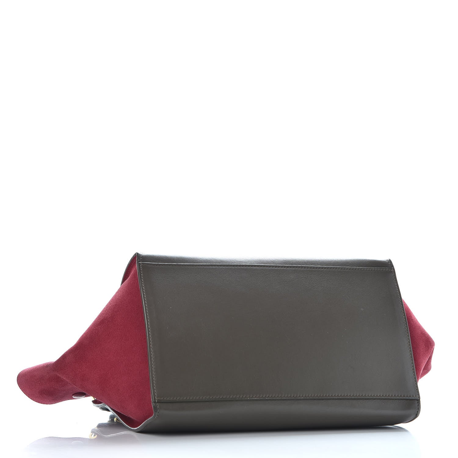 Celine Calfskin Suede Medium Tri-Color Trapeze 3 of 8