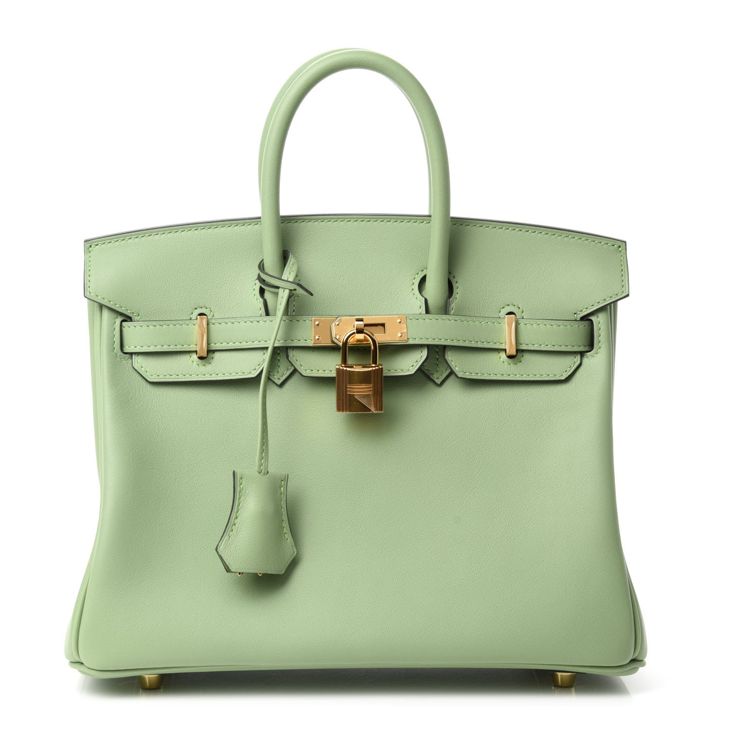 Hermes Swift Birkin 25 Vert Criquet 1 of 11
