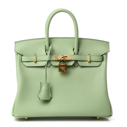 Hermes Swift Birkin 25 Vert Criquet 1 of 11
