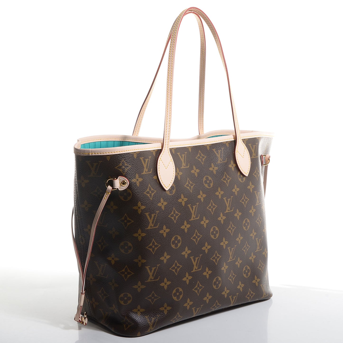 Monogram V Neverfull MM Turquoise