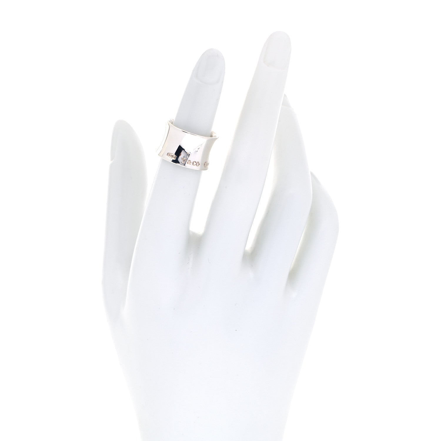 Tiffany Sterling Silver Wide 1837 Ring 47 4 2 of 4