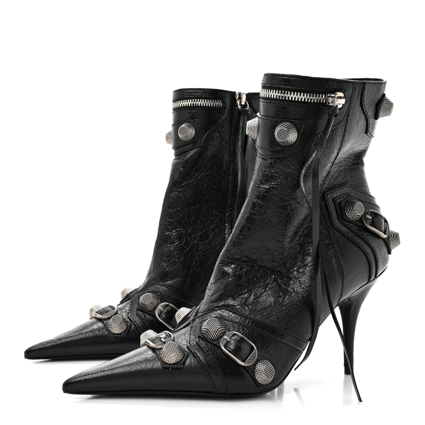 Agneau Arena Cagole 90mm Ankle Boots 37 Black