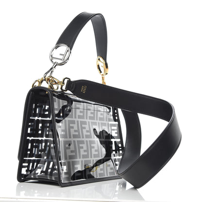 Fendi TPU FF Vitello Century F is Fendi Kan I Shoulder Bag Black 3 of 9