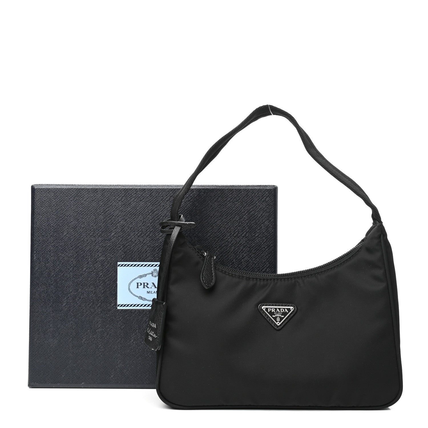 Prada Tessuto Nylon Mini Re-Edition 2000 Bag Black 12 of 12