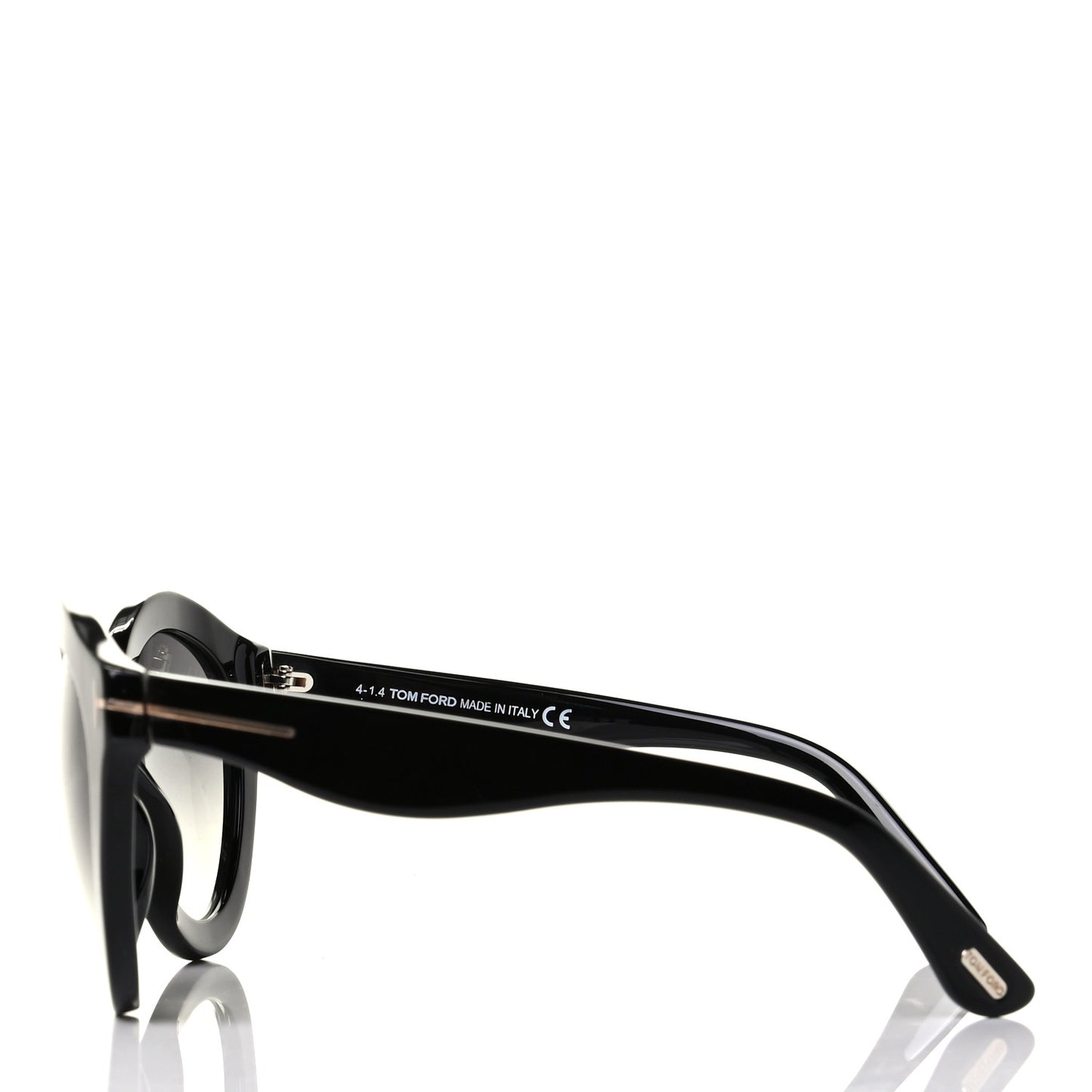 Acetate Chiara Round Sunglasses TF359 Black