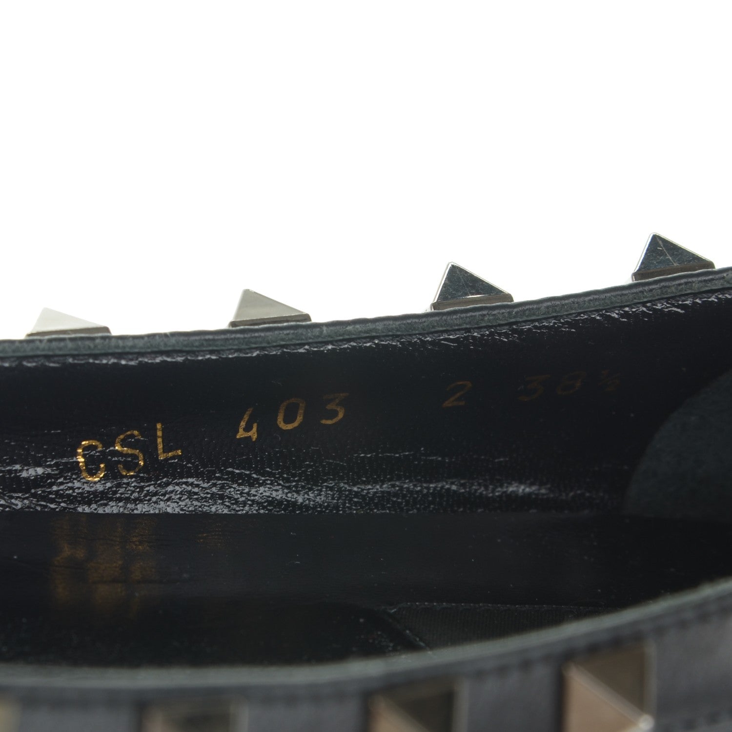 Valentino Garavani Nappa Rockstud Ballerina Flats 38.5 Black 8 of 8
