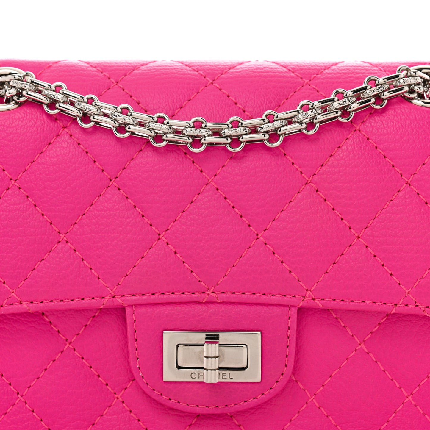 Sheepskin Quilted 2.55 Reissue Mini Flap Pink