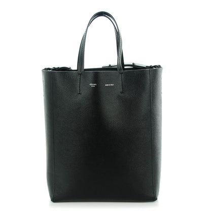 Celine Grained Calfskin Small Vertical Cabas Black 1 of 8