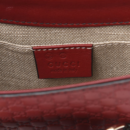 Gucci Soft Microguccissima Mini Emily Chain Shoulder Bag Rosso 8 of 11
