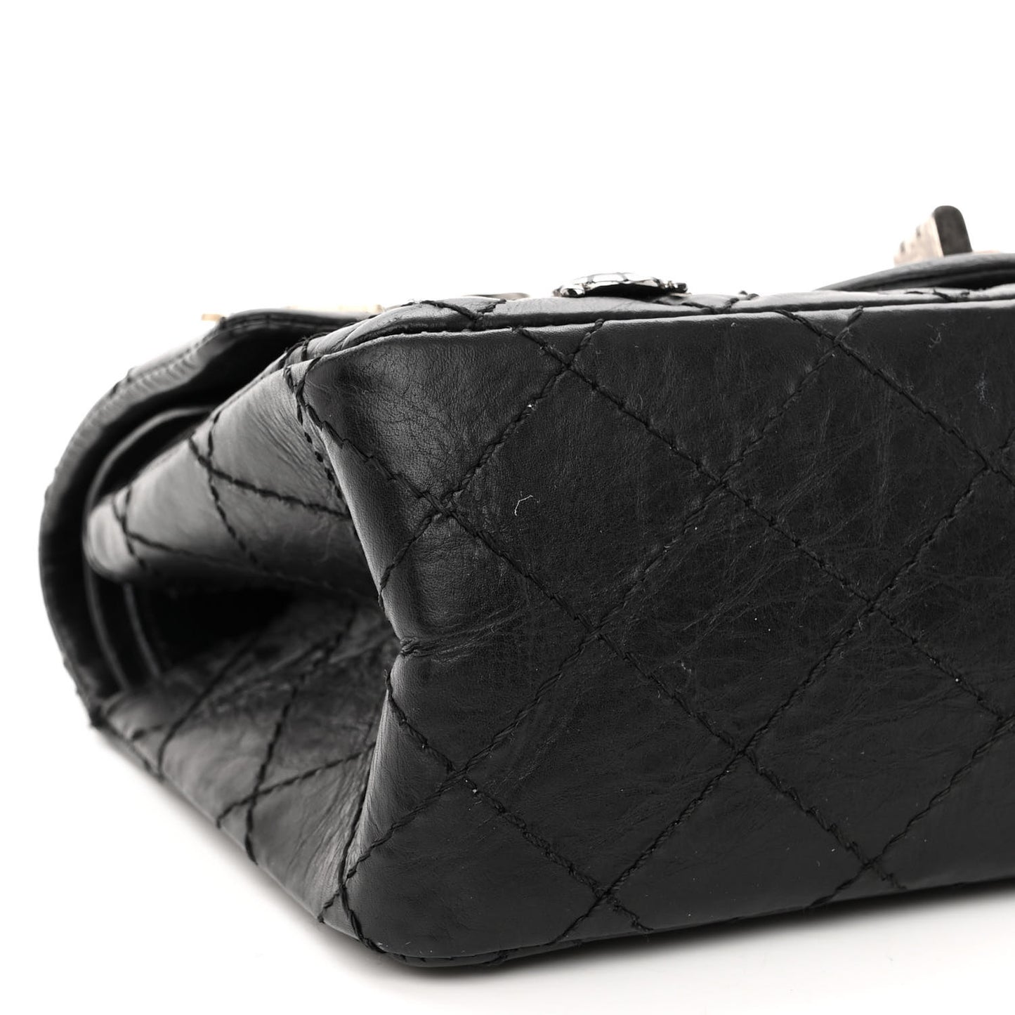 Aged Calfskin Lucky Charms 2.55 Reissue 224 Flap Black