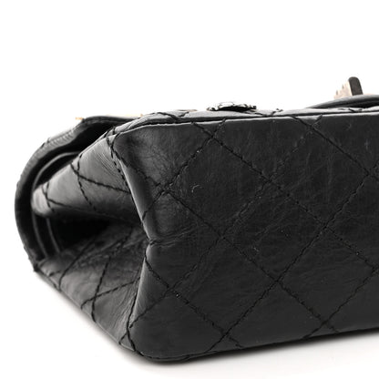 Chanel Aged Calfskin Lucky Charms 2.55 Reissue 224 Flap Black 9 of 12