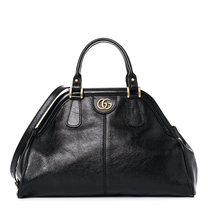 Gucci Calfskin Medium Re(Belle) Top Handle Bag Black 1 of 14