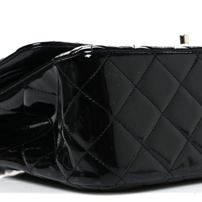 Chanel Patent Quilted Jumbo Double Flap Black 8 of 9